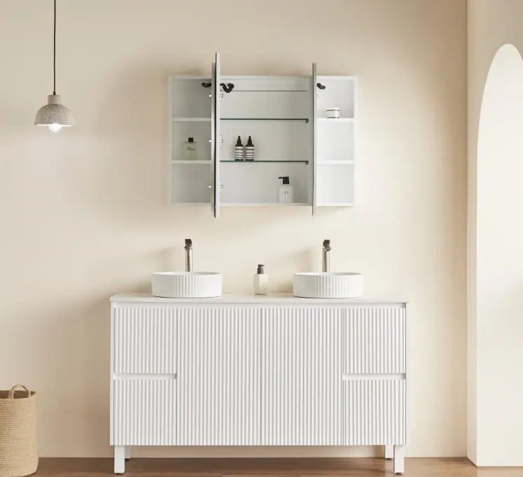 Olivia LED Mirror Cabinet 1500X800X155mm Poseidonbk