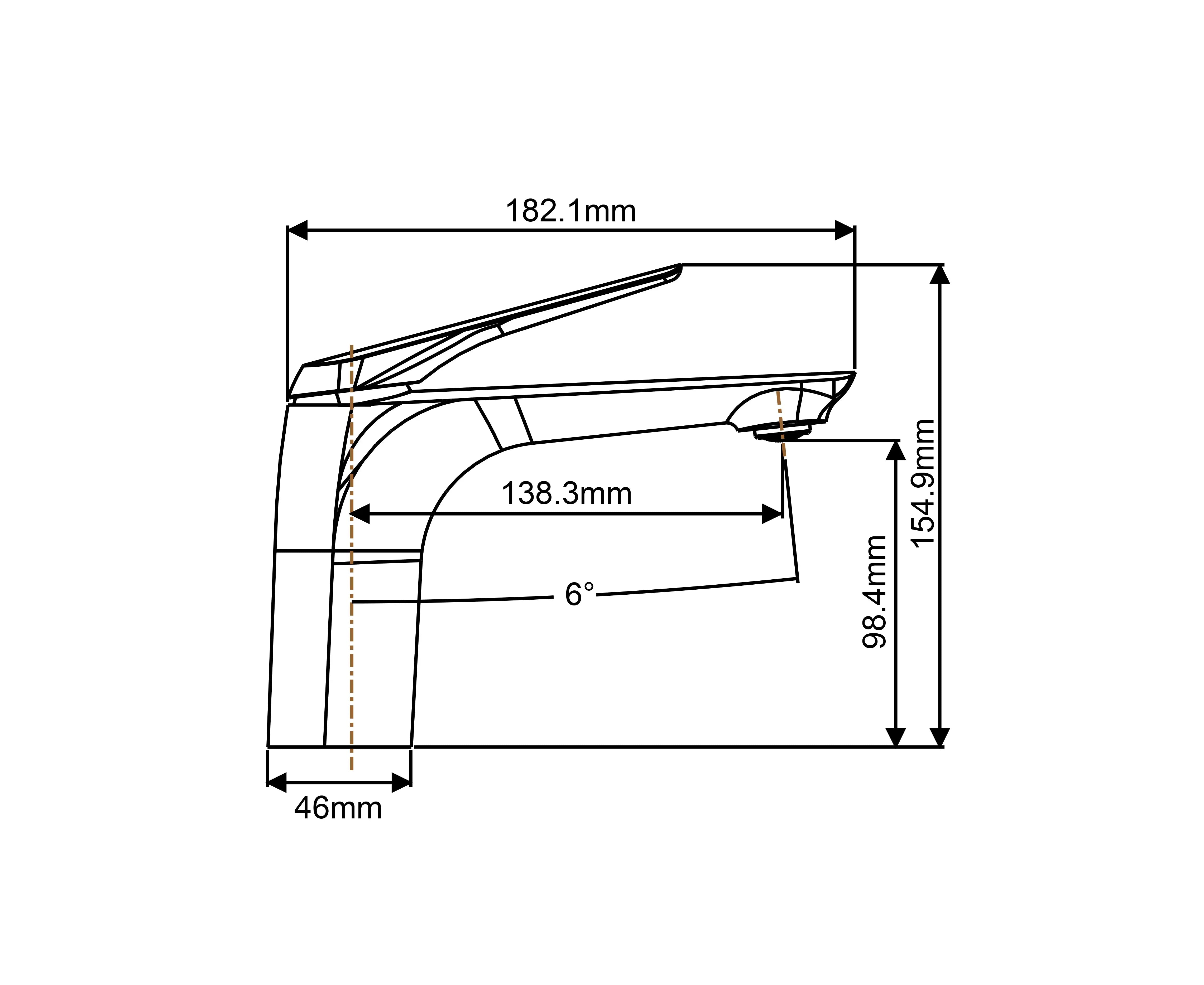 AU - Chrome Basin Mixer Aquaperla