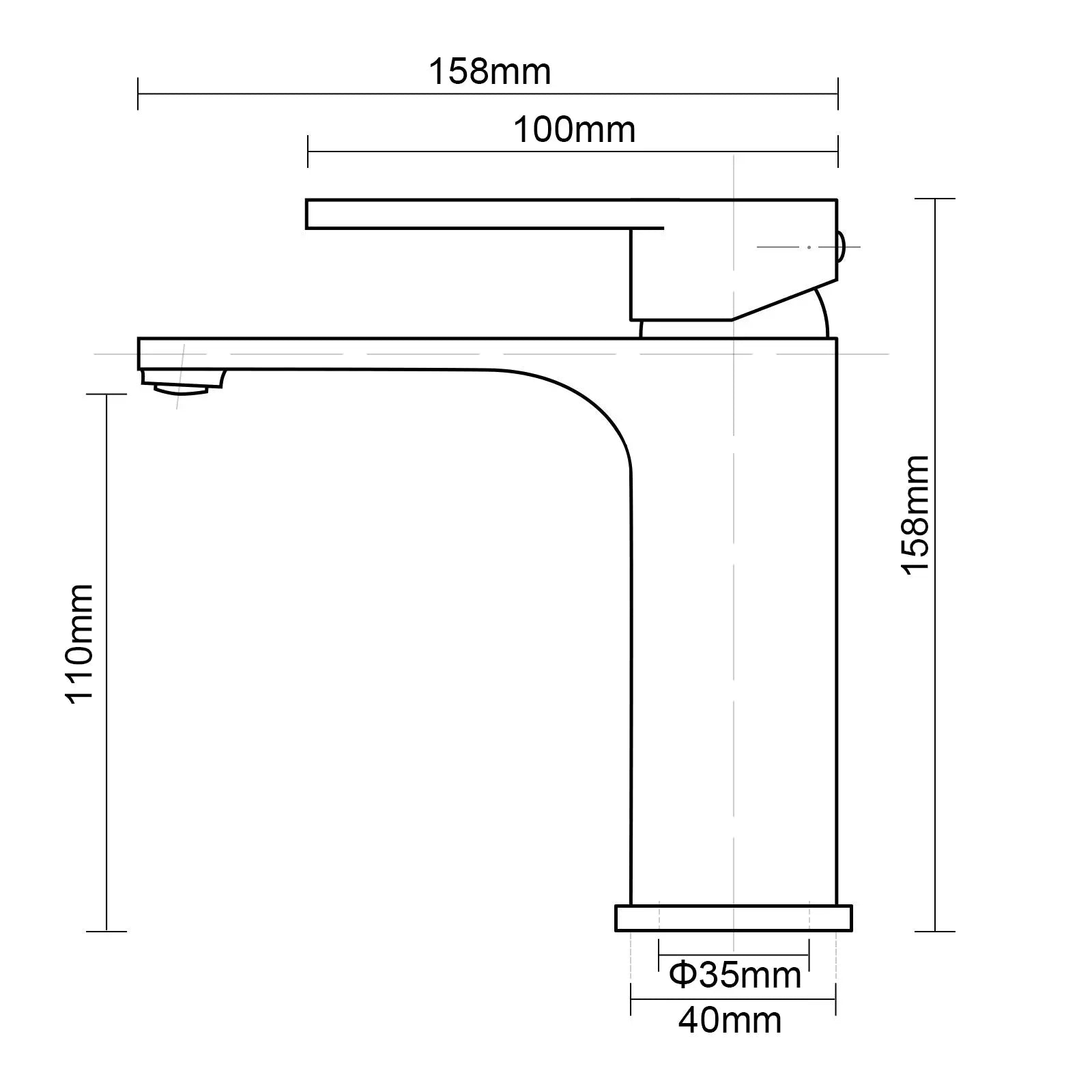 IVANO - Chrome Basin Mixer Aquaperla