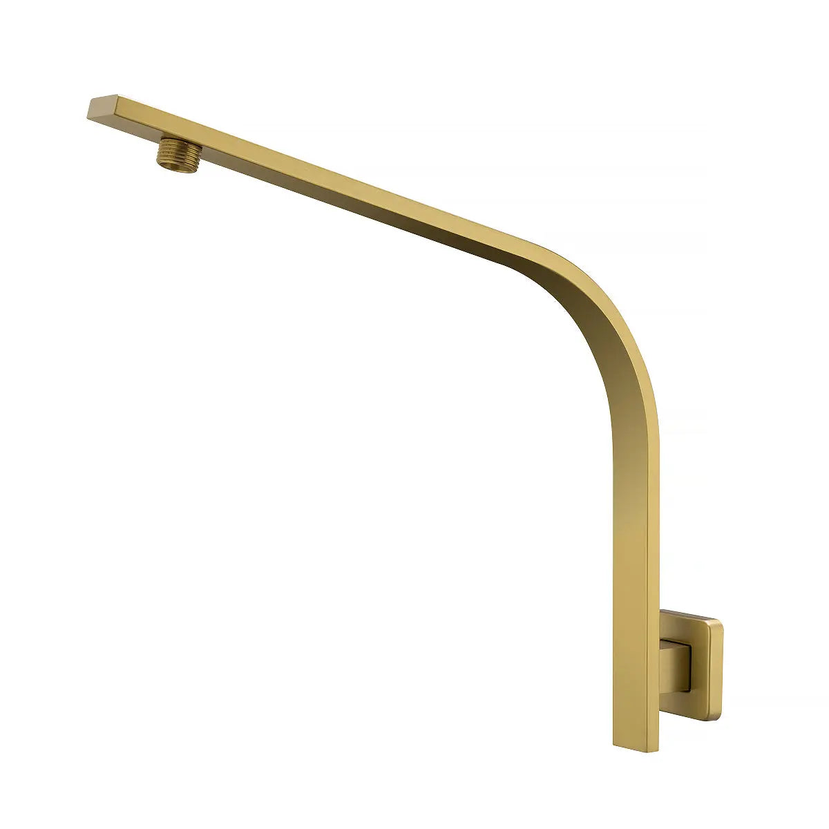 Brushed Brass Wall Shower Arm Aquaperla