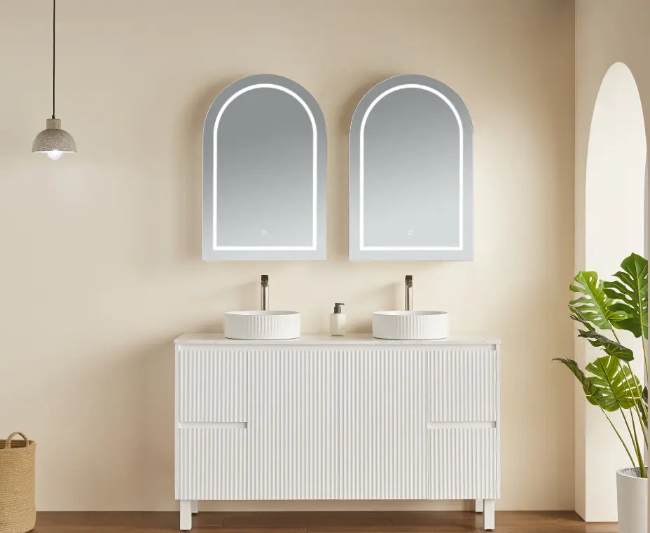 Olivia LED Mirror Cabinet 600X900X155mm Poseidonbk