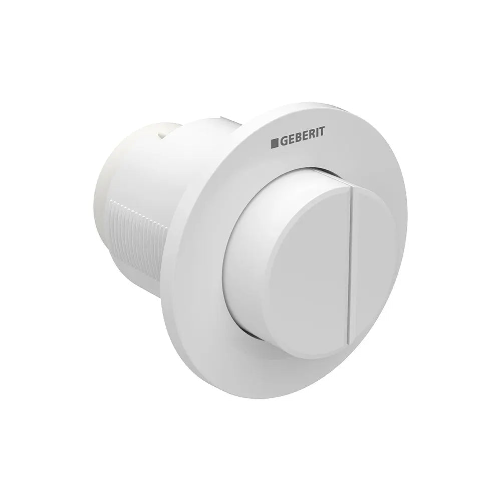 Geberit White Alpine Round Remote with Raised Care Buttons for Sigma8 Poseidonbk