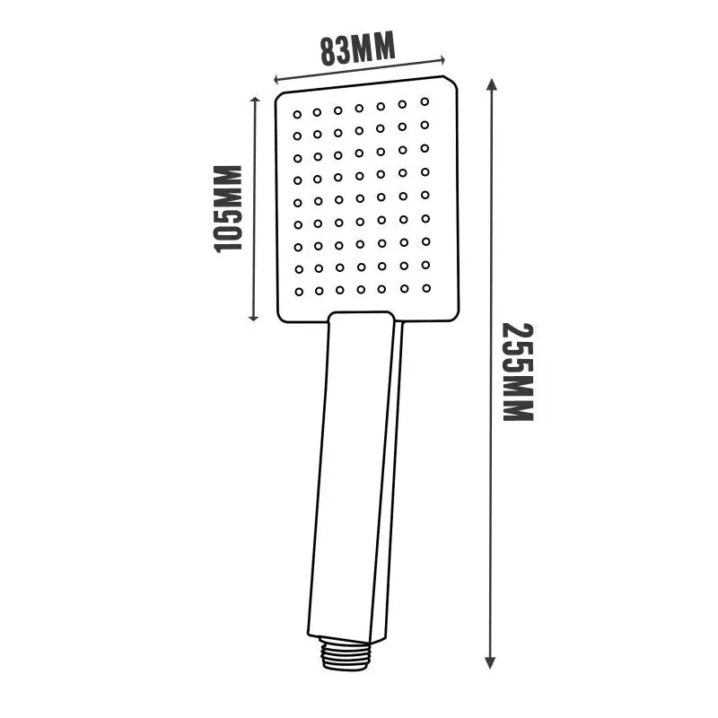 Chrome Single Function Handheld Shower Aquaperla