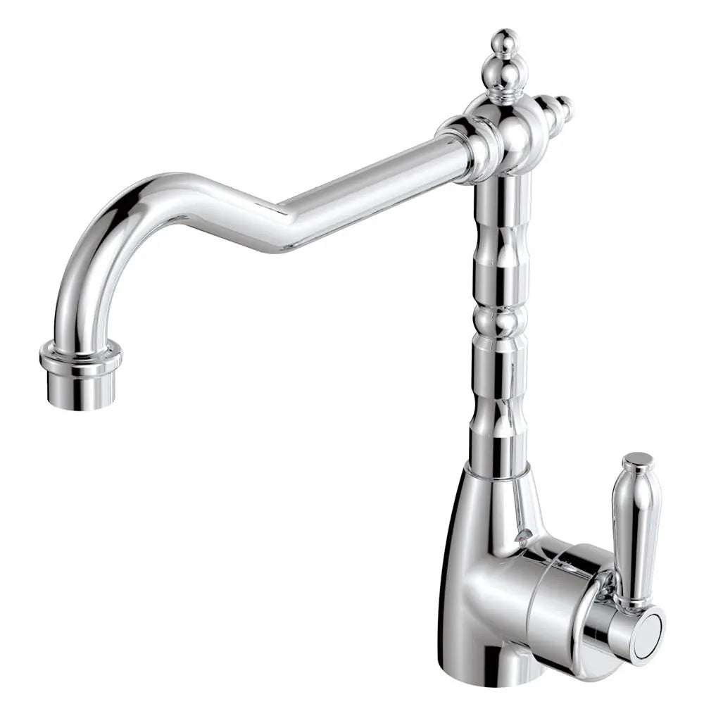 Eleanor Shepherds Crook Kitchen Sink Mixer Chrome fienza