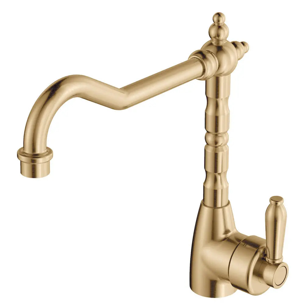 Eleanor Shepherds Crook Sink Mixer, Urban Brass / Urban Brass fienza