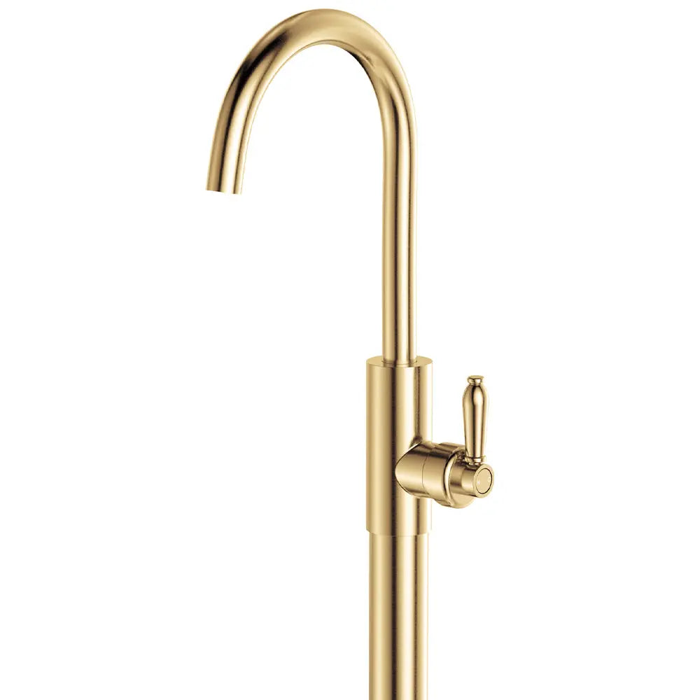 Eleanor Floor Mounted Basin/Bath Mixer, Urban Brass / Urban Brass fienza