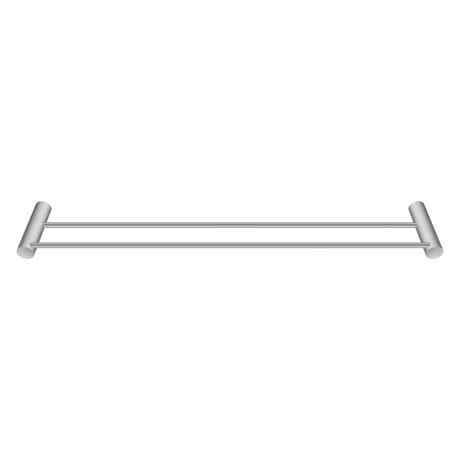 600mm Brushed Nickel Double Towel Rail Aquaperla