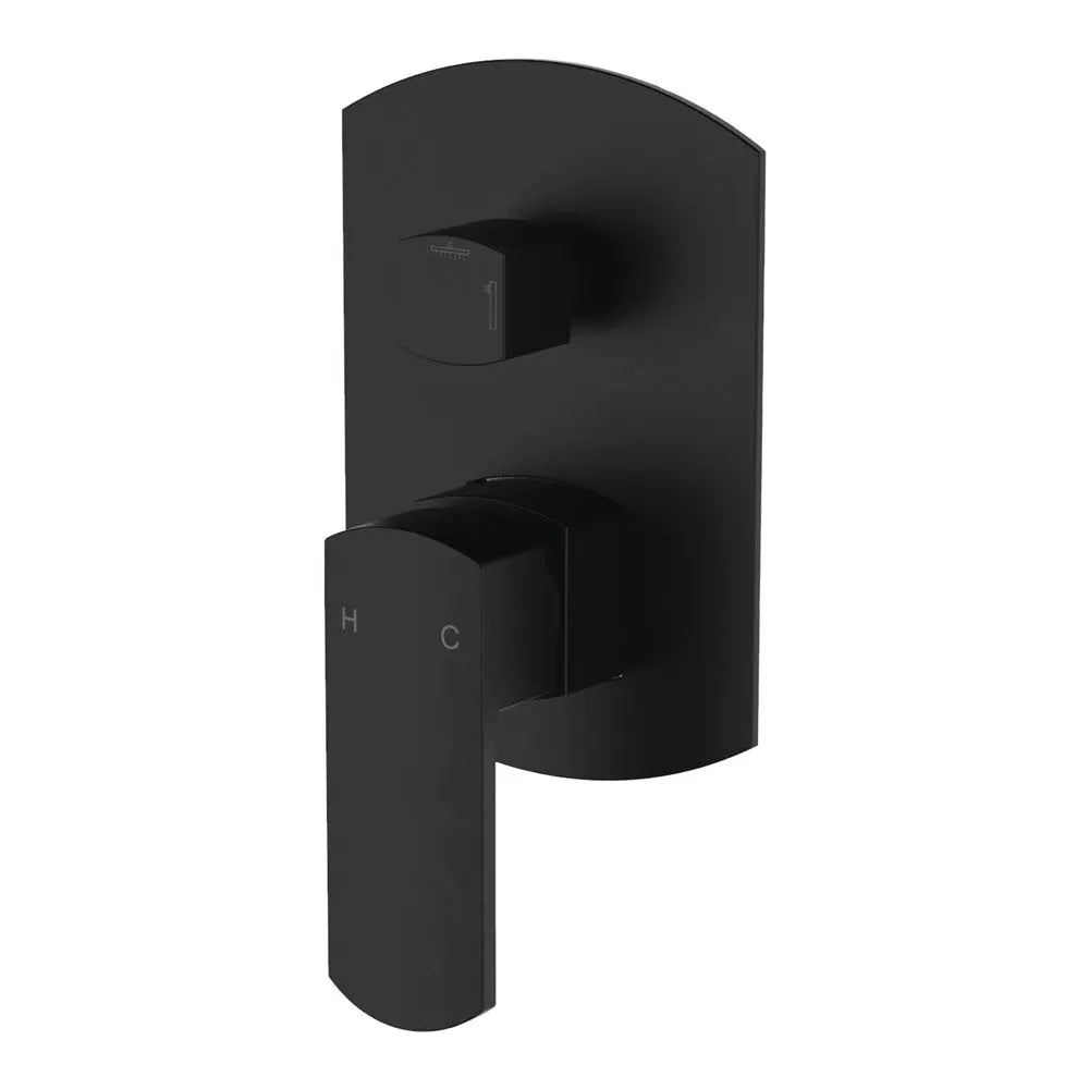 Koko Wall Diverter Mixer, Matte Black fienza