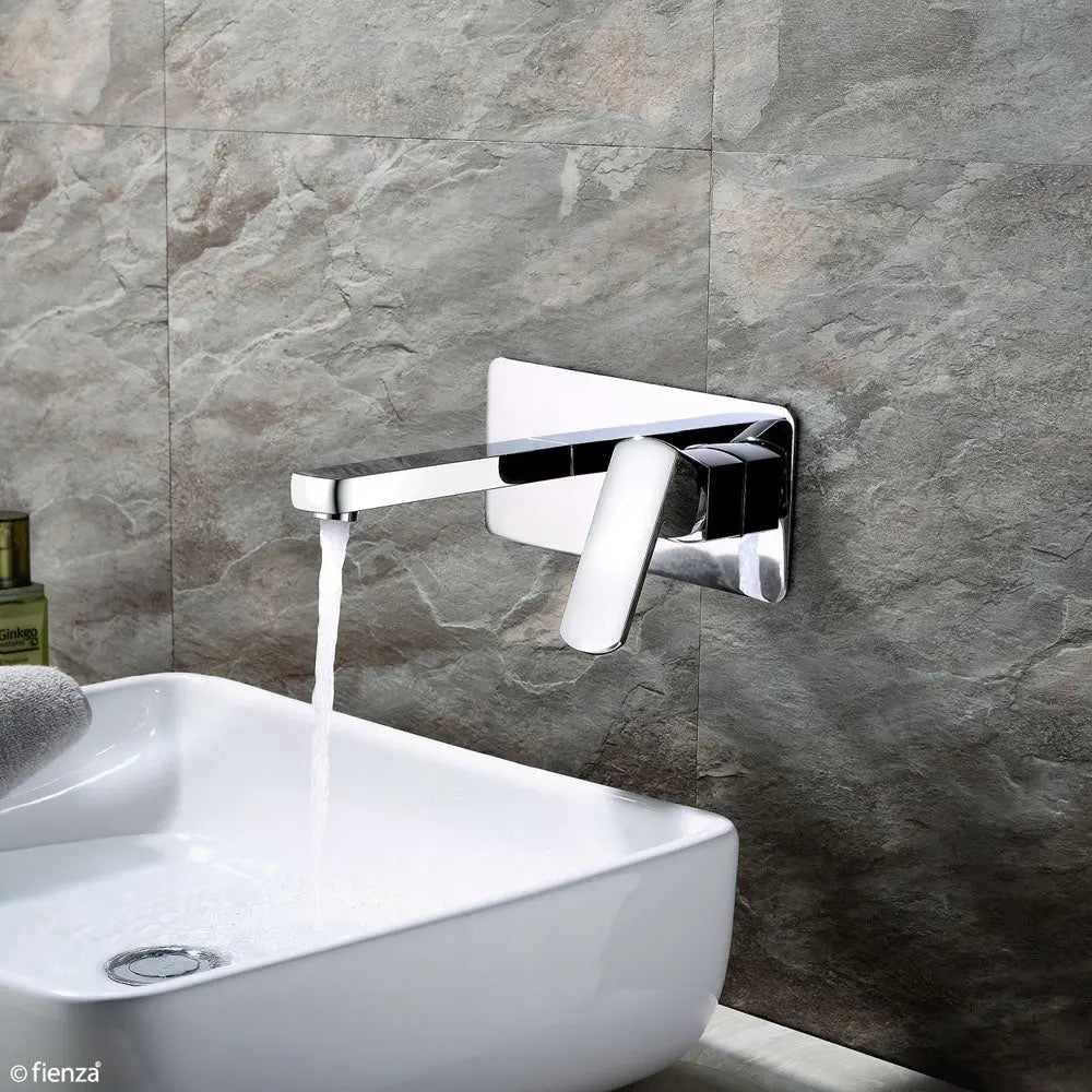 Koko Basin/Bath Wall Mixer Set, Chrome fienza