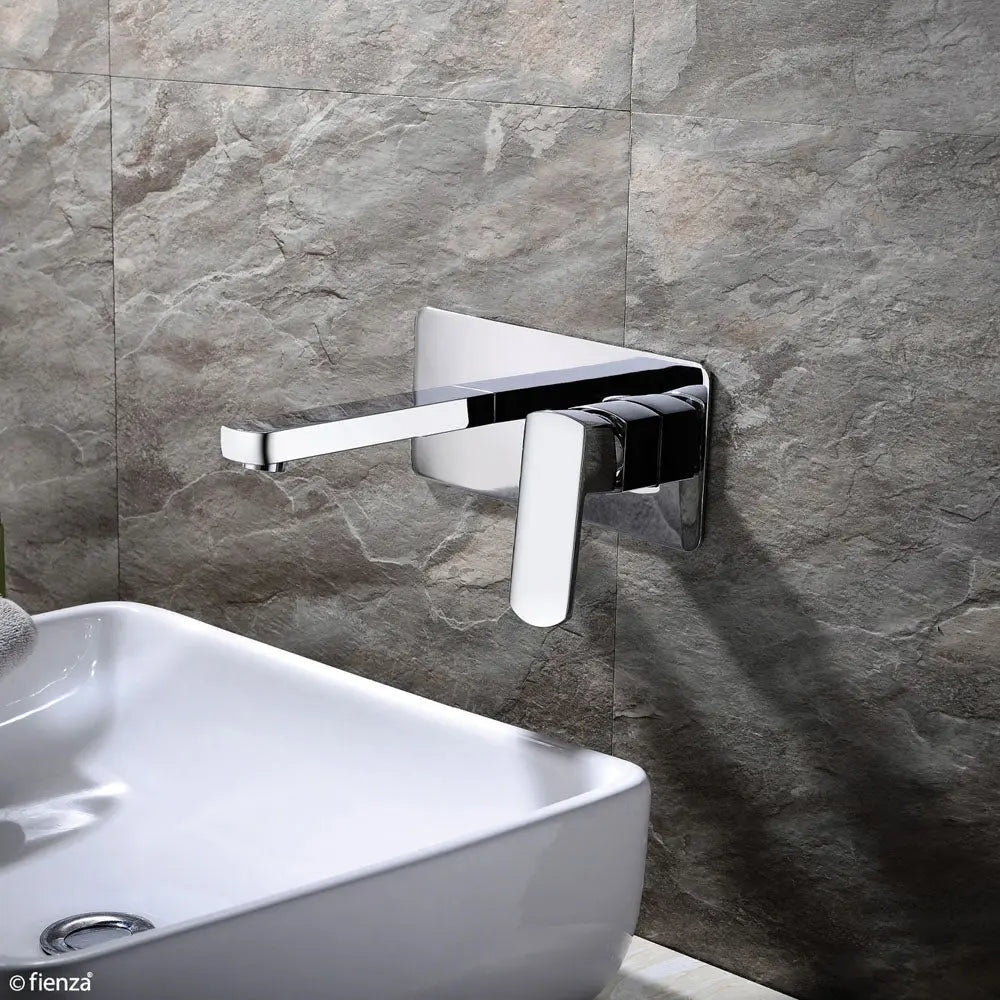 Koko Basin/Bath Wall Mixer Set, Chrome fienza