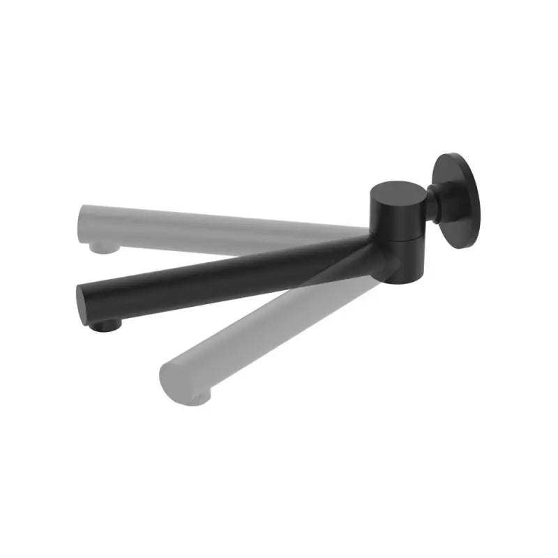 Hustle Swivel Bath Outlet, Matte Black fienza