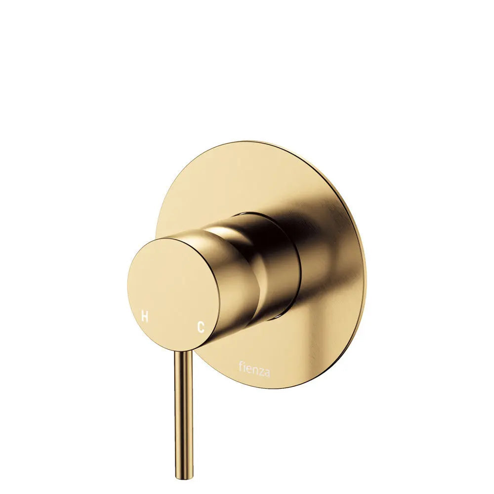 Kaya Wall Mixer, Small Round Plate, Urban Brass fienza