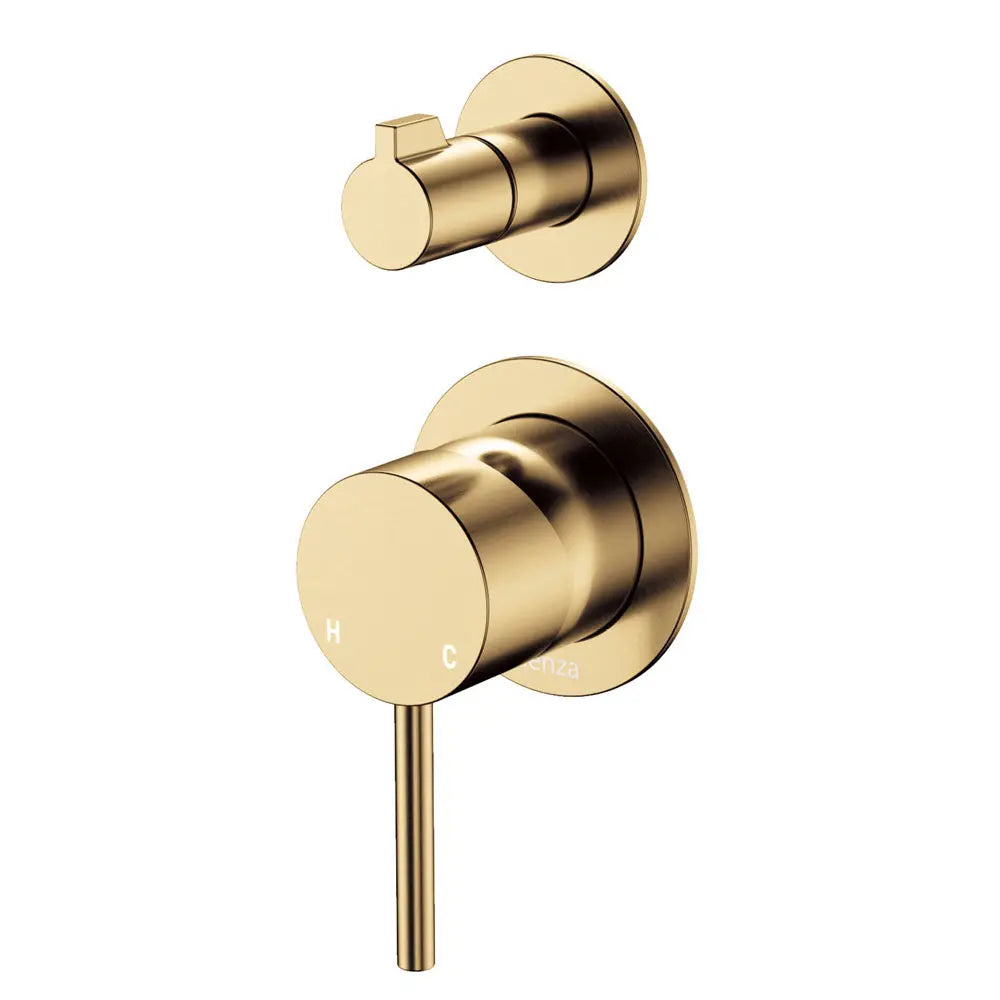 Kaya Wall Diverter Mixer, Small Round Plates, Urban Brass fienza