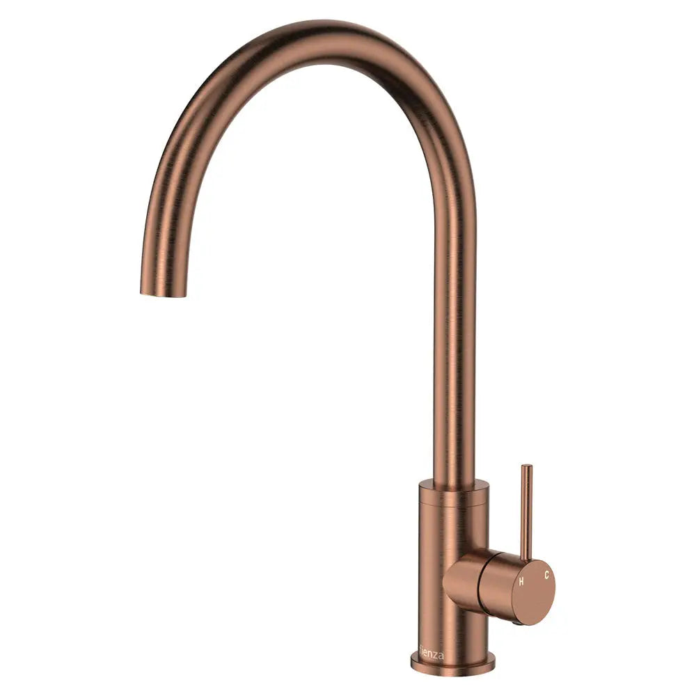 Kaya Sink Mixer, Brushed Copper fienza
