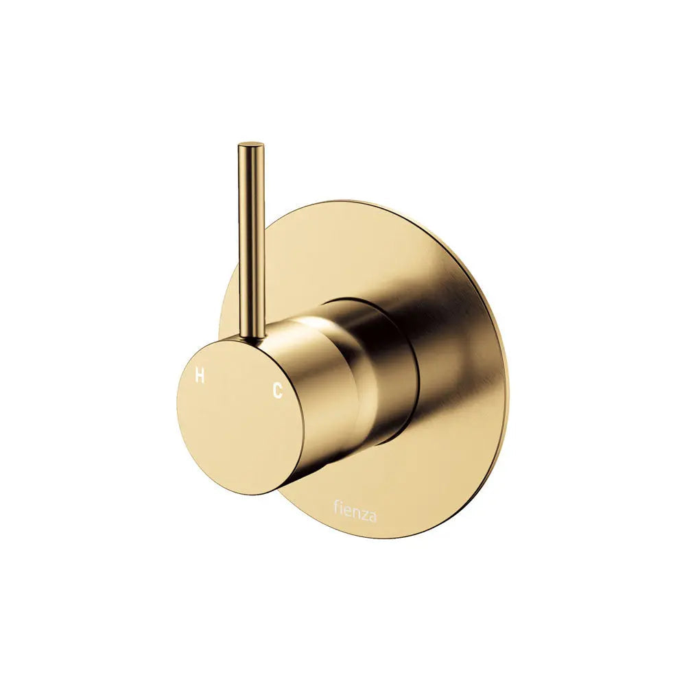 Kaya Up Wall Mixer, Large Round Plate, Urban Brass fienza