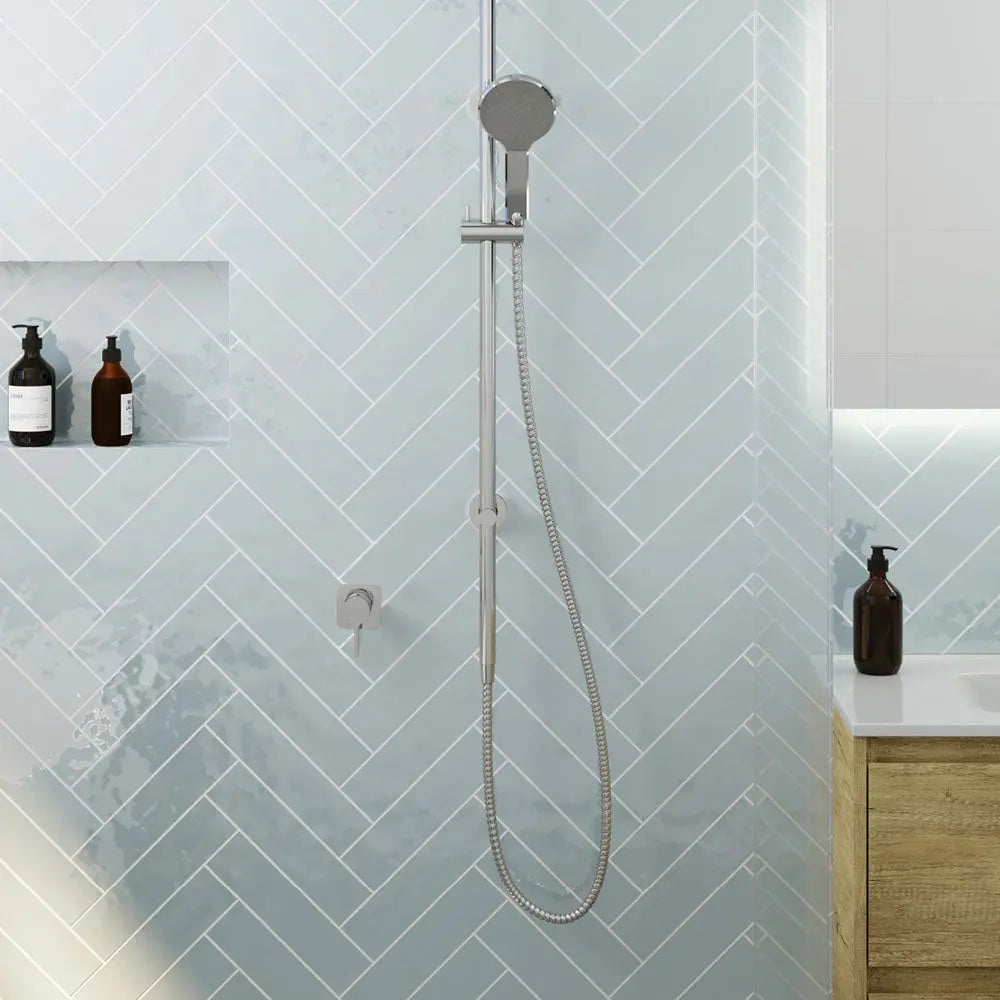 Sansa Wall Mixer, Square Plate, Chrome fienza