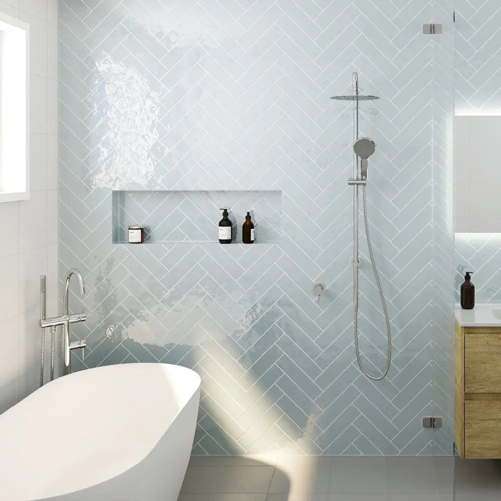 Sansa Wall Mixer, Square Plate, Chrome fienza