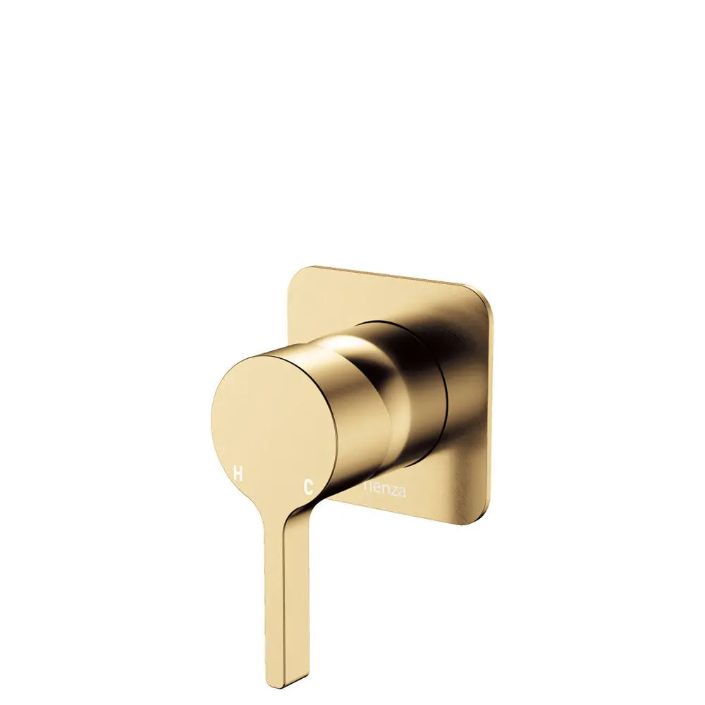 Sansa Wall Mixer, Square Plate, Urban Brass fienza