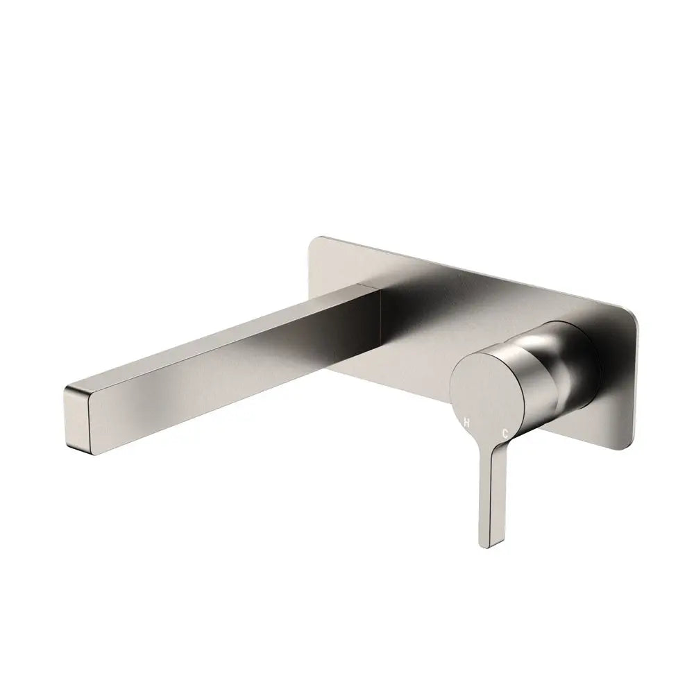 Sansa Wall Basin Mixer Set, Brushed Nickel fienza
