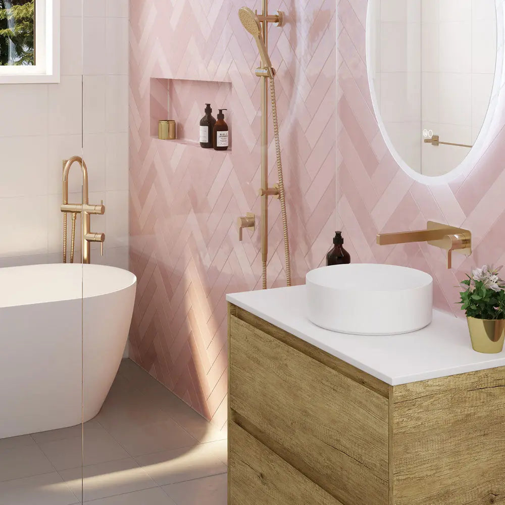 Sansa Wall Basin Mixer Set, Urban Brass fienza