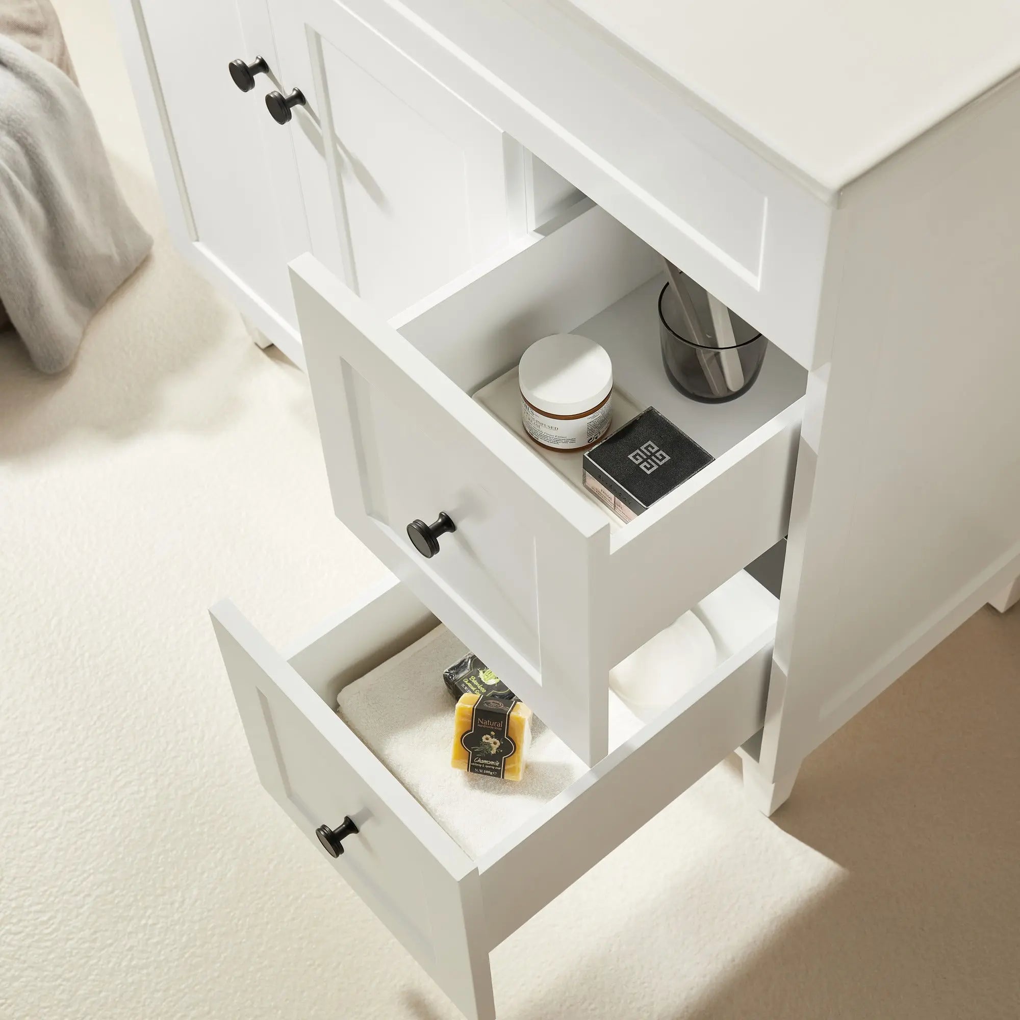 Harrington Freestanding PVC Vanity 900mm (Matte White) Poseidon