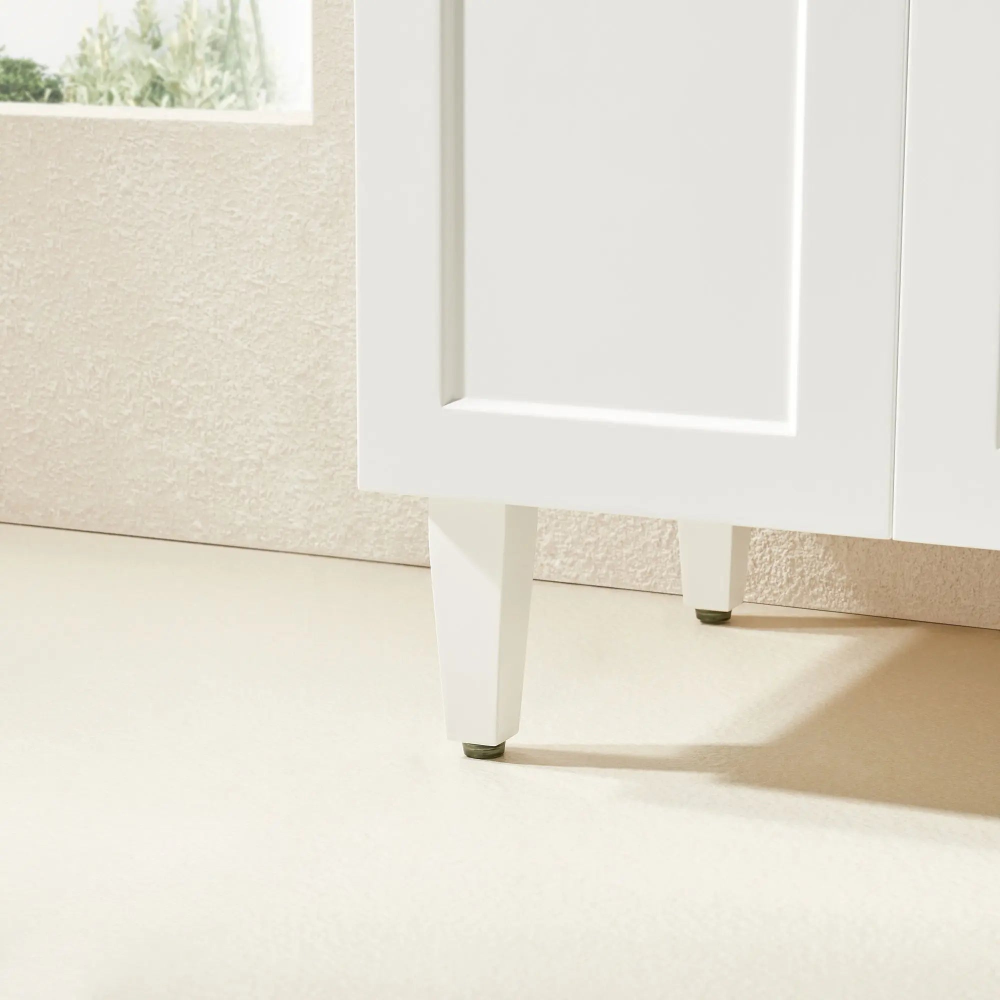 Harrington Floor PVC Cabinet Vanity 600mm (Matte White) Poseidon