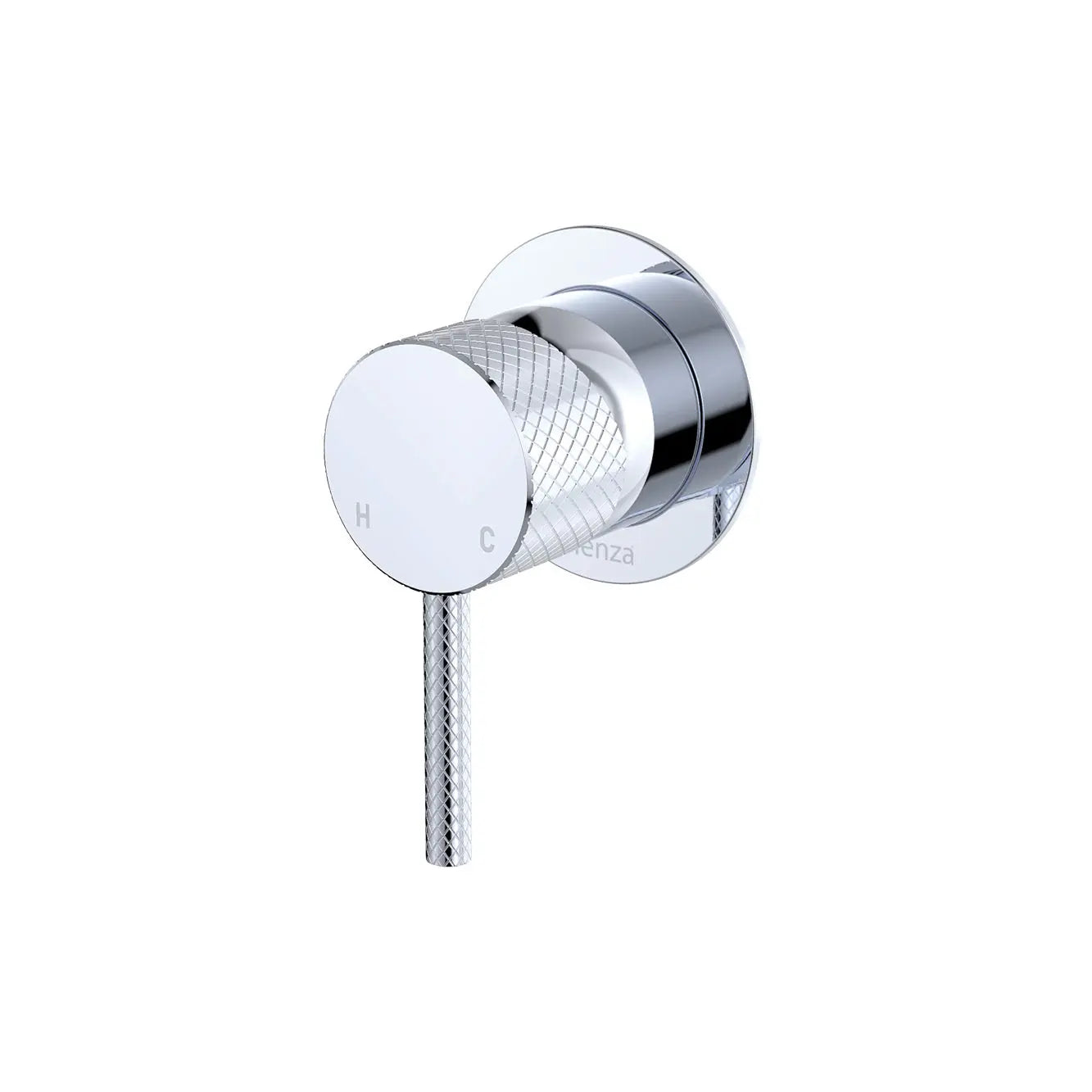 Axle Wall Mixer, Small Round Plate, Chrome fienza