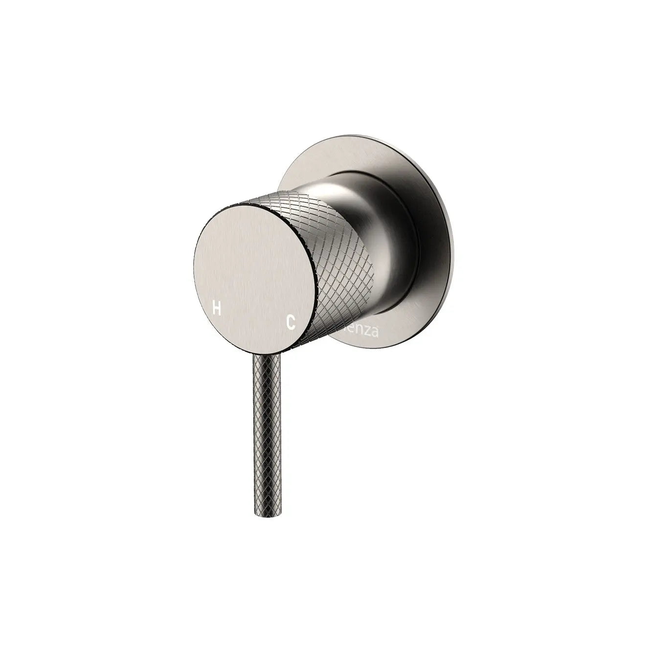 Axle Wall Mixer, Small Round Plate, Brushed Nickel fienza