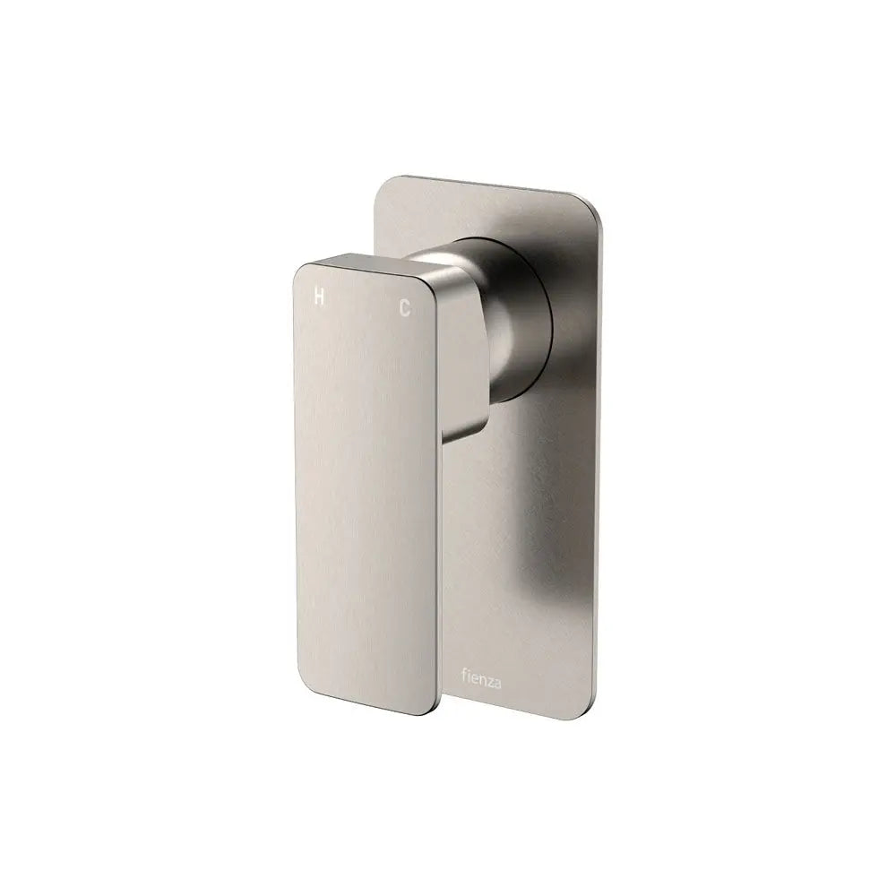 Tono Wall Mixer, Rectangular Plate, Brushed Nickel fienza