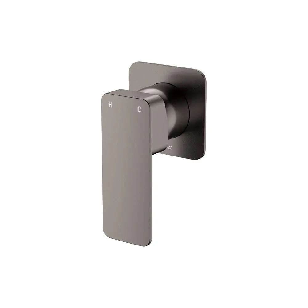 Tono Wall Mixer, Square Plate, Gun Metal fienza