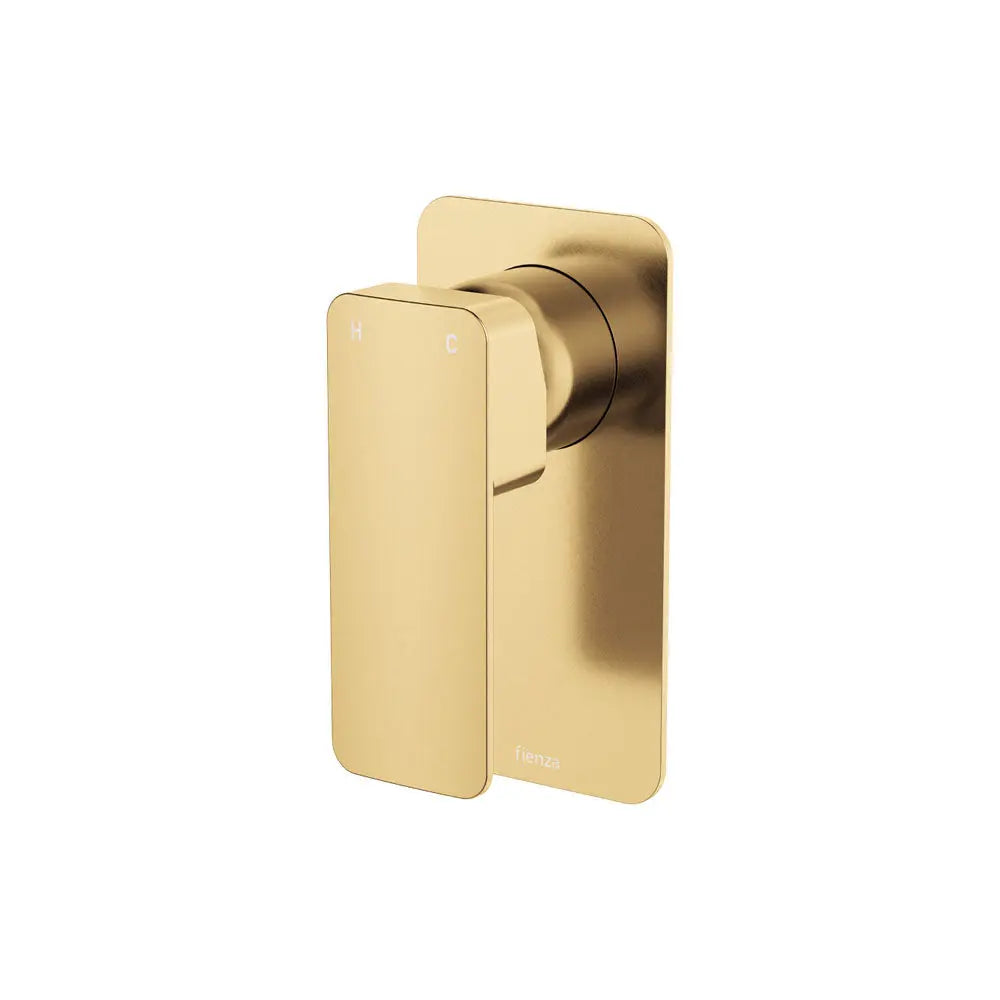 Tono Wall Mixer, Rectangular Plate, Urban Brass fienza