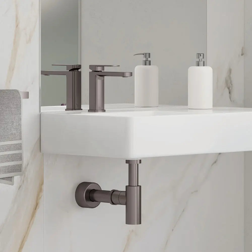Tono Basin Mixer, Gun Metal fienza