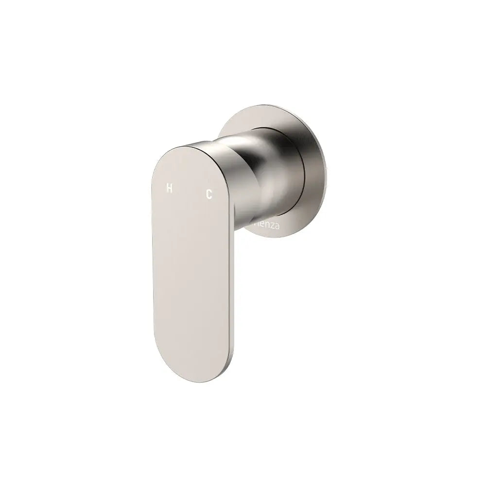 Empire Slim Wall Mixer, Round Plate, Brushed Nickel fienza