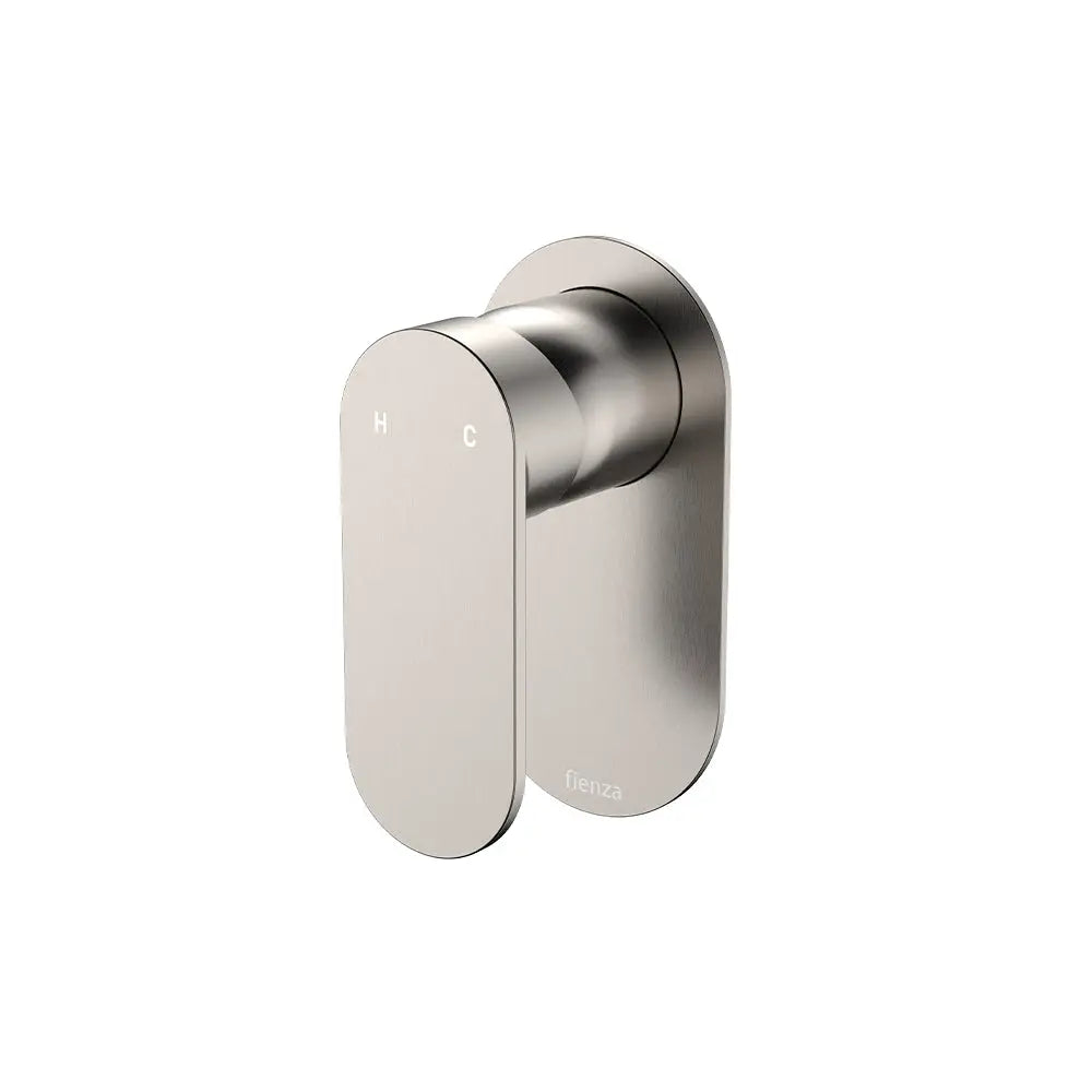 Empire Slim Wall Mixer, Oval Plate, Brushed Nickel fienza
