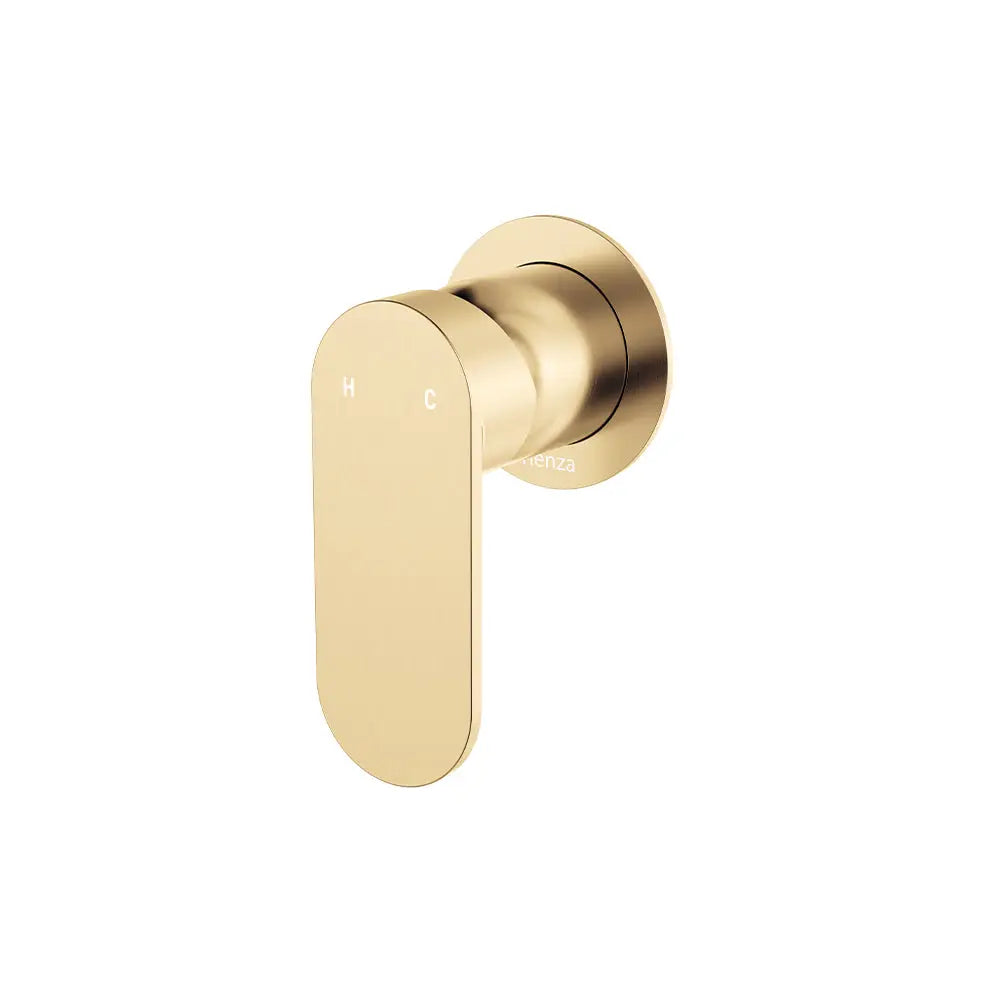Empire Slim Wall Mixer, Round Plate, Urban Brass fienza