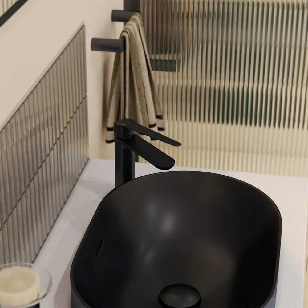 Empire Care Cold Start Basin Mixer, Matte Black fienza