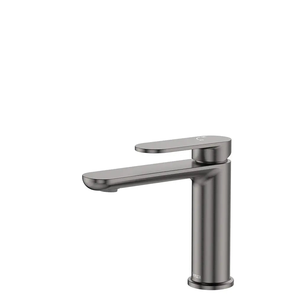 Empire Slim Cold Start Basin Mixer, Gun Metal fienza