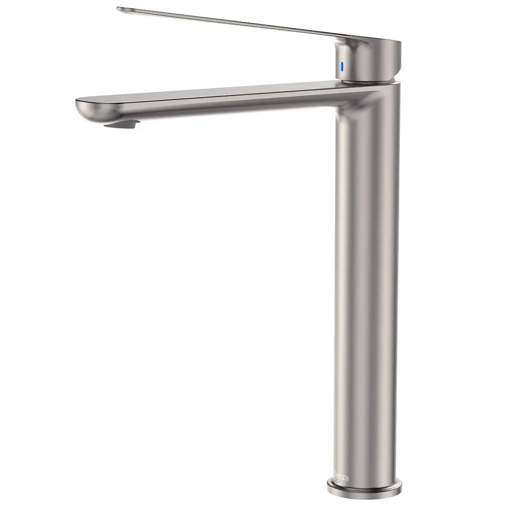 Empire Care Cold Start Tall Basin Mixer, Brushed Nickel fienza