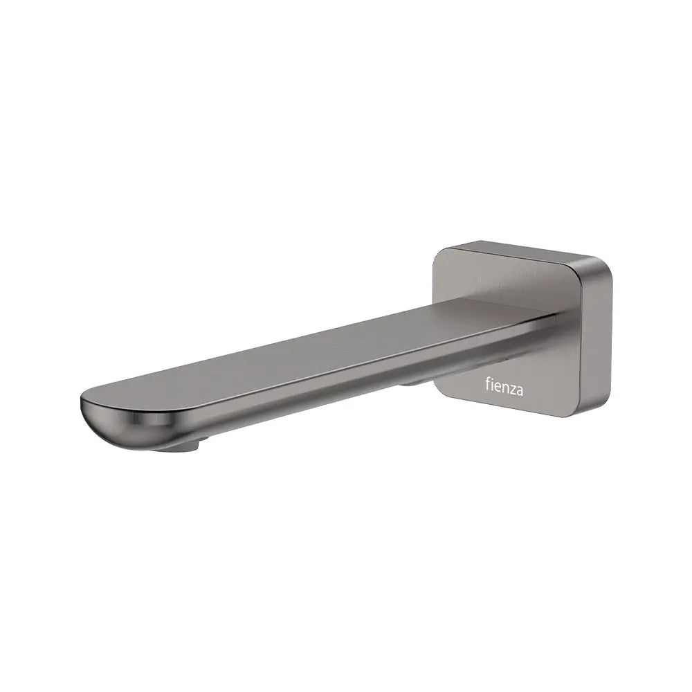 Empire Slim Basin/Bath Outlet, Square Plate, 180mm, Gun Metal fienza