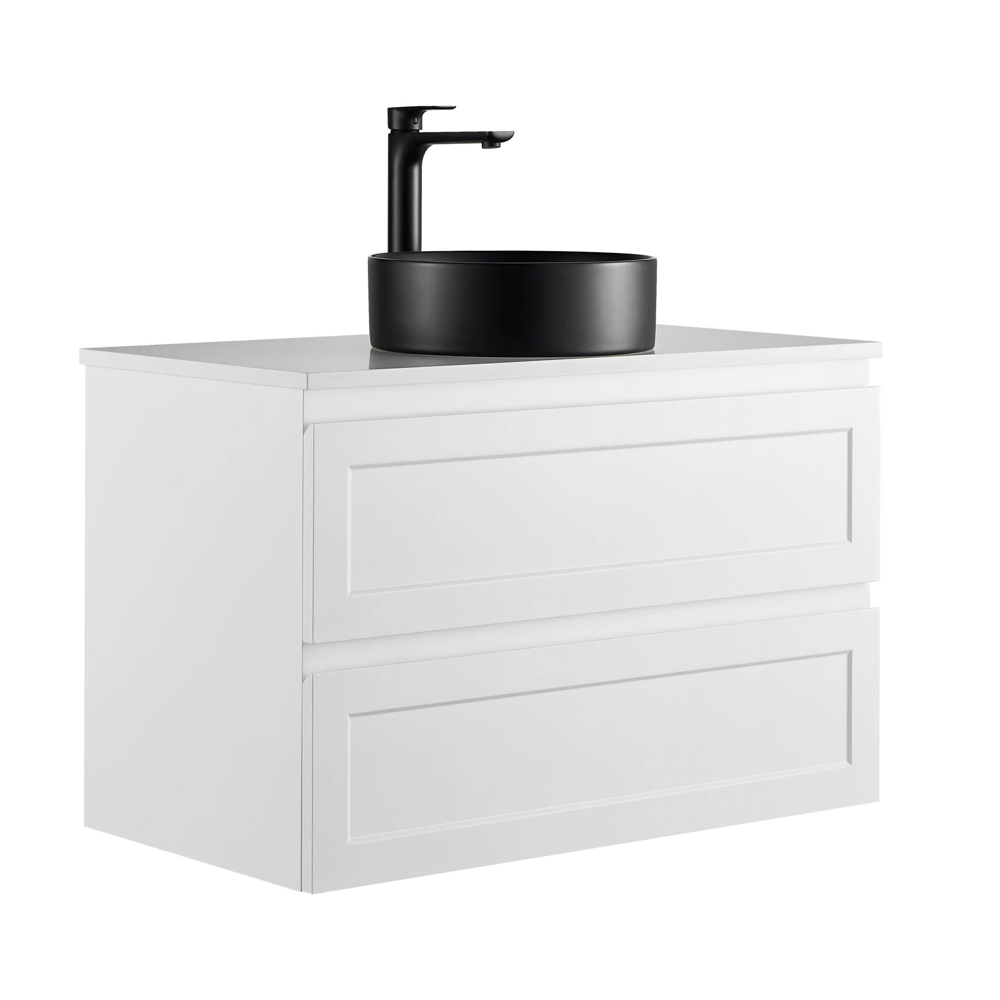 Fremantle PVC Wall Hung Cabinet Vanity 900mm (Matte White) Poseidon