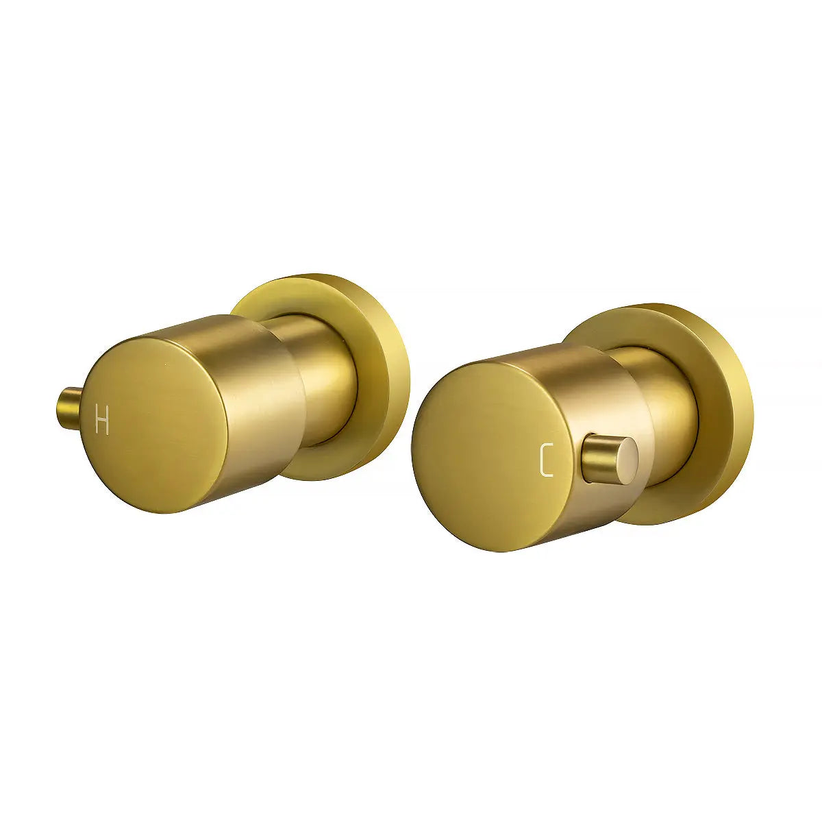 Brushed Brass Wall Tap Aquaperla