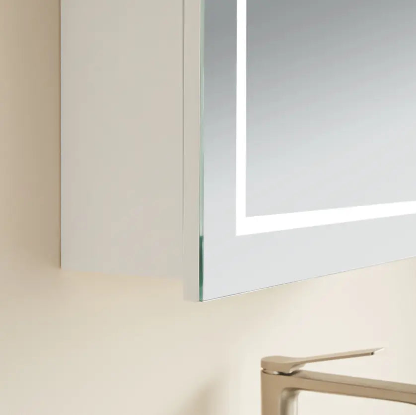 Olivia LED Mirror Cabinet 600X900X155mm Poseidonbk