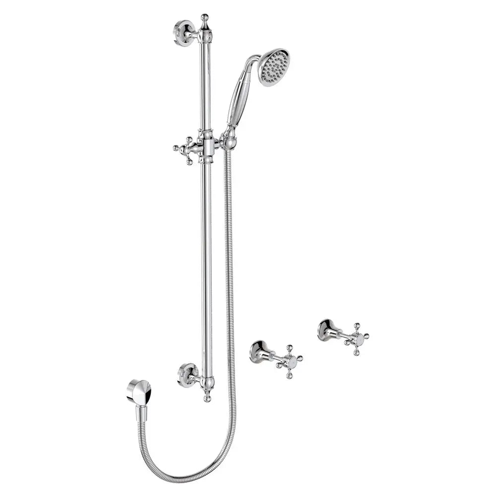 Lillian Rail Shower Set, Chrome fienza