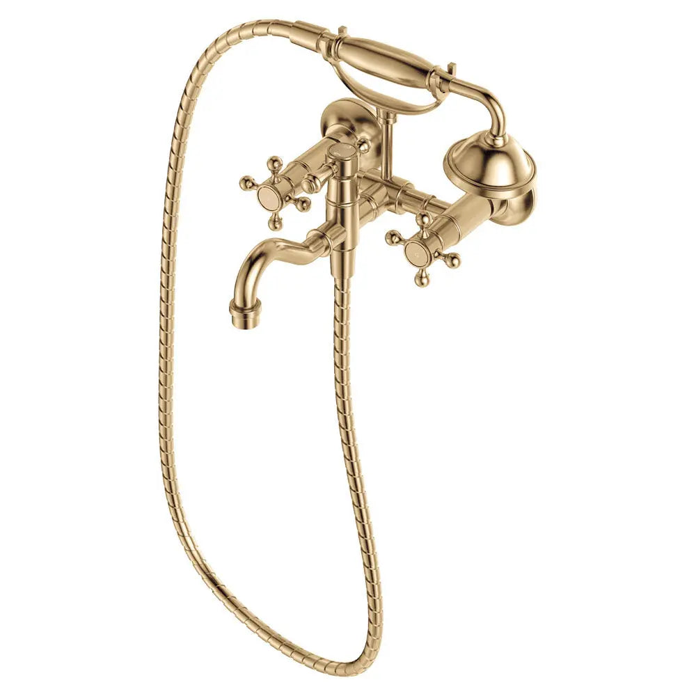 Lillian Exposed Bath Tap Set with Hand Shower, Urban Brass fienza