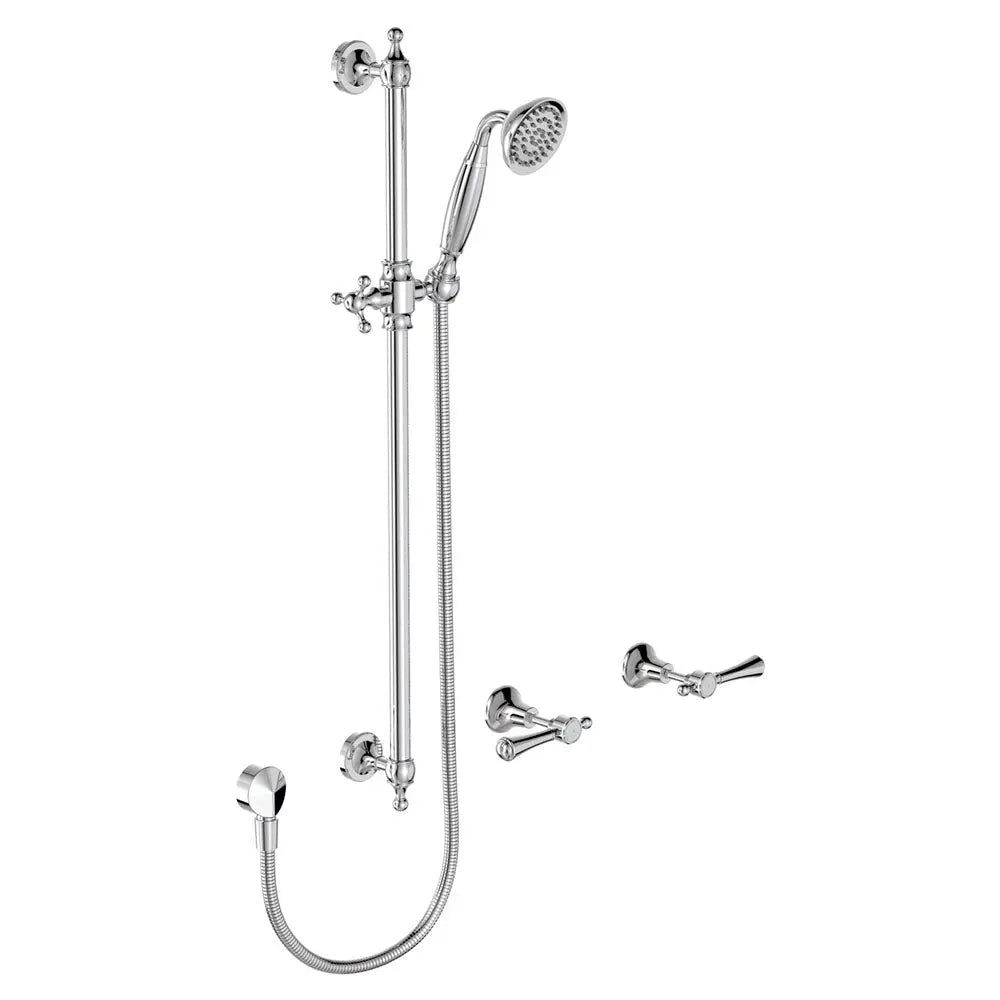 Lillian Lever Rail Shower Set, Chrome fienza