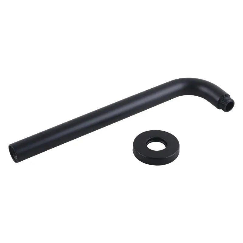 400mm Black Wall Shower Arm Aquaperla