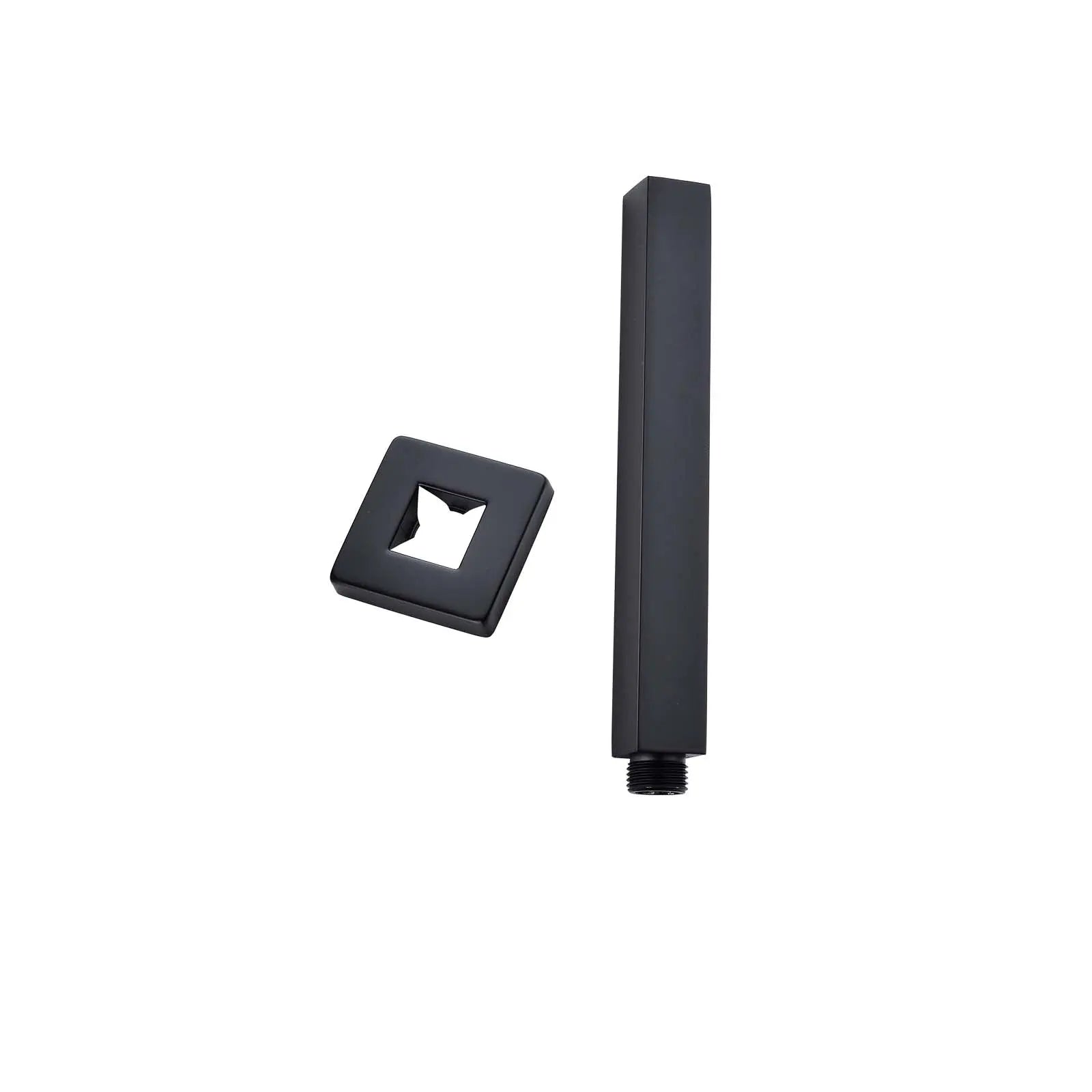 200mm Black Ceiling Shower Arm Aquaperla