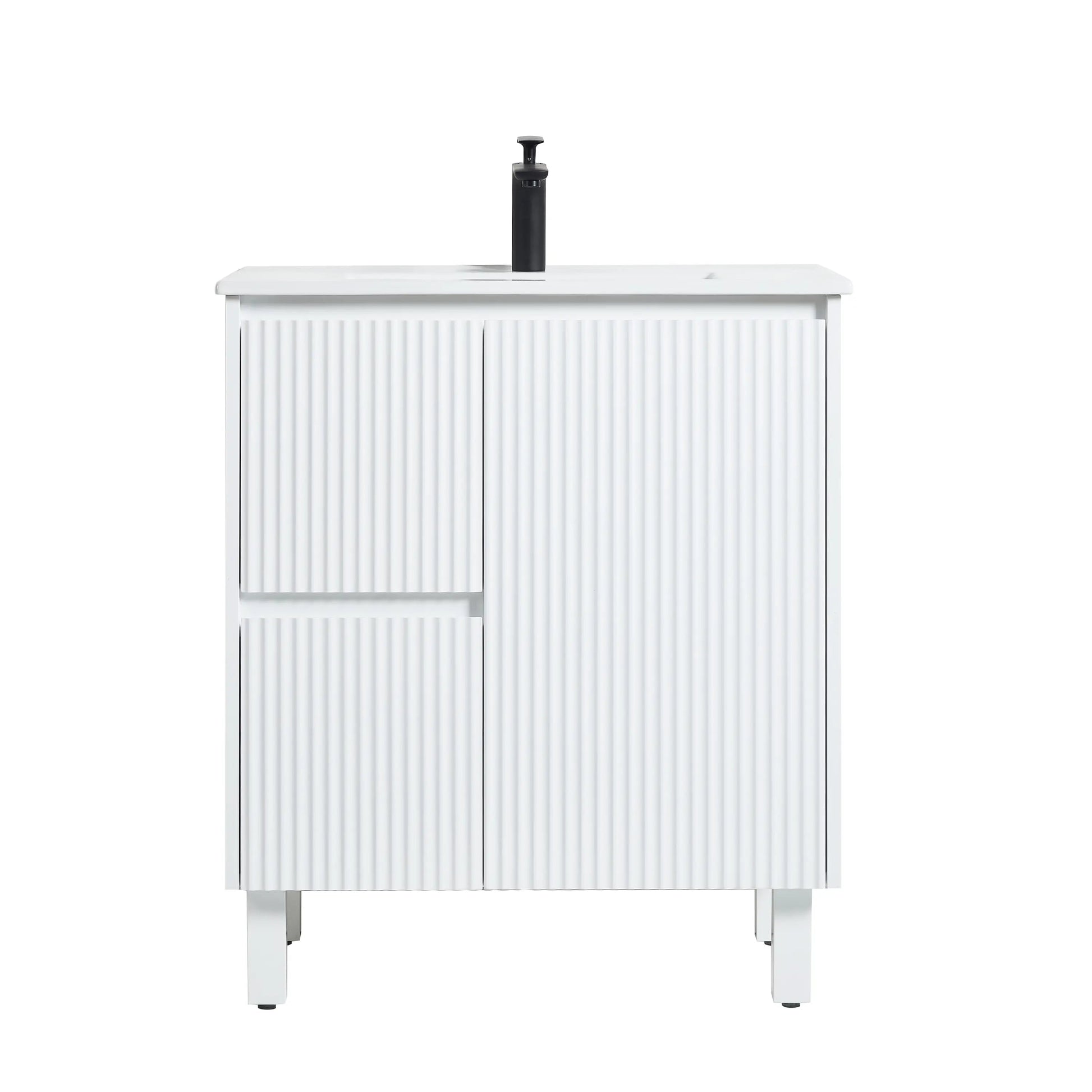 Brighton Freestanding PVC Vanity 750mm (Matte White) Poseidon