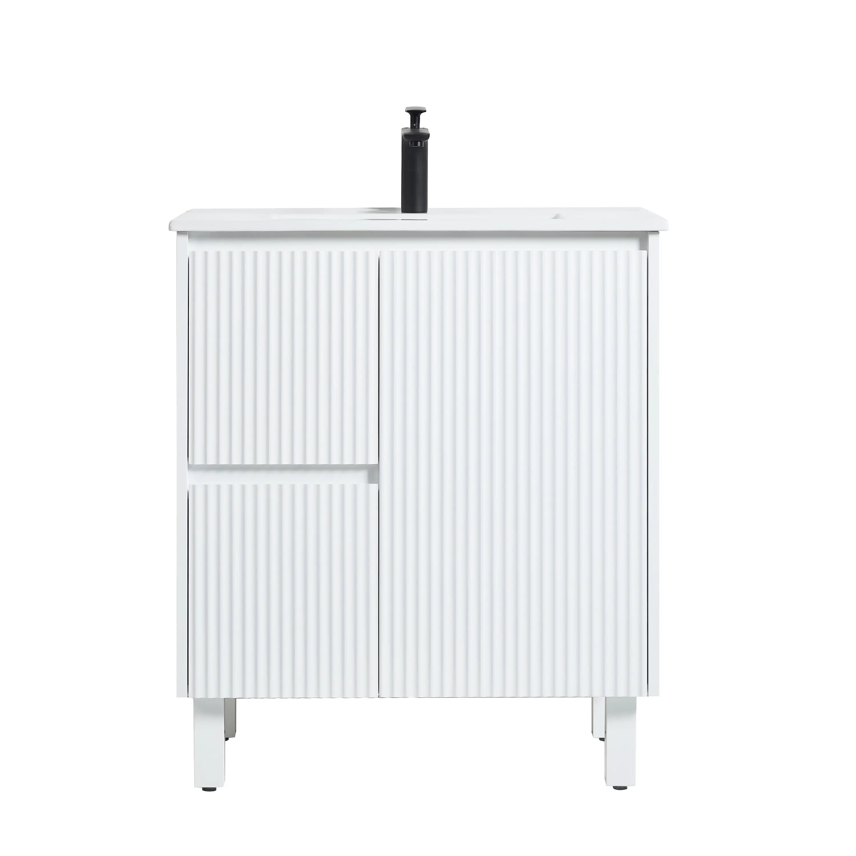 Brighton Freestanding PVC Vanity 750mm (Matte White) Poseidon