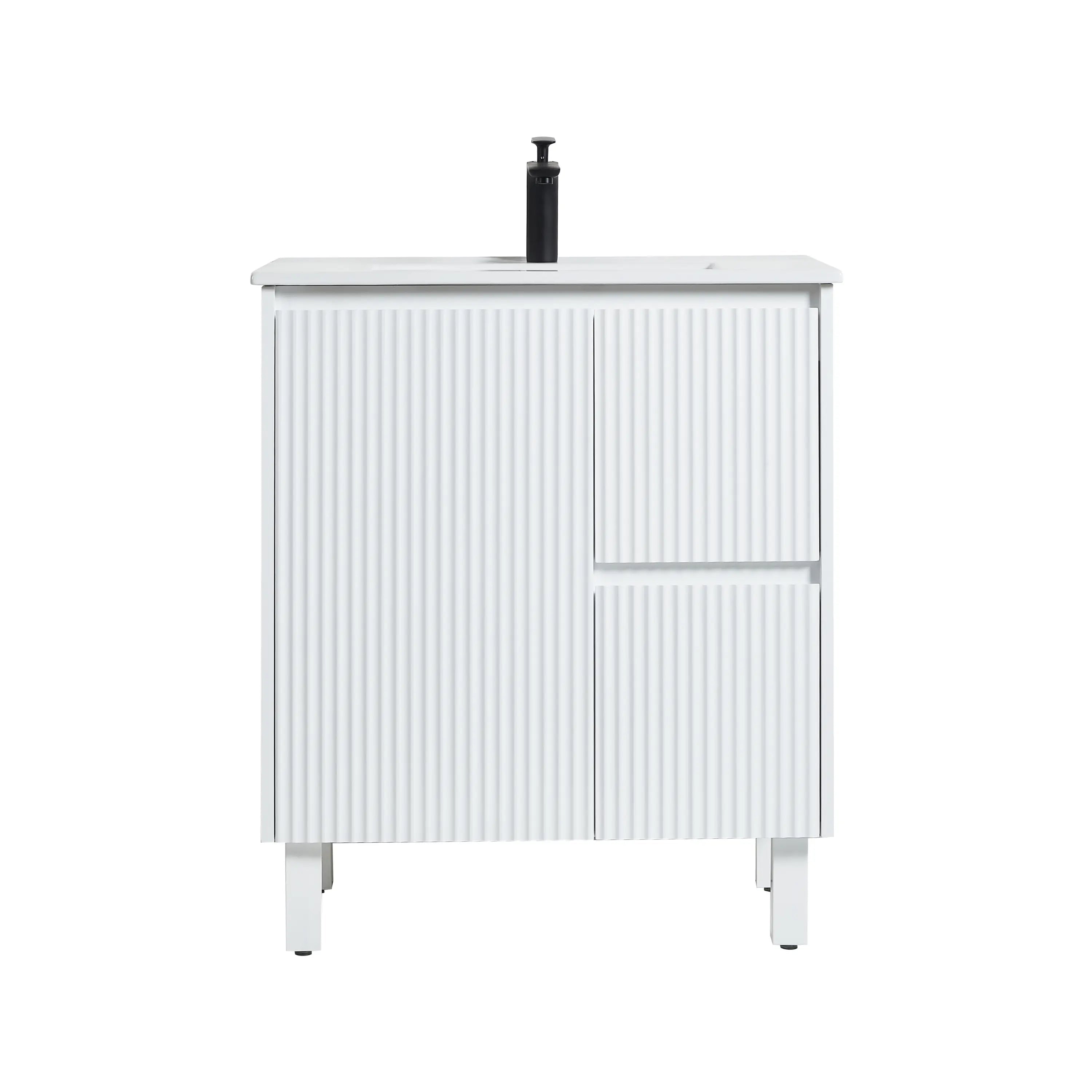 Brighton Freestanding PVC Vanity 750mm (Matte White) Poseidon